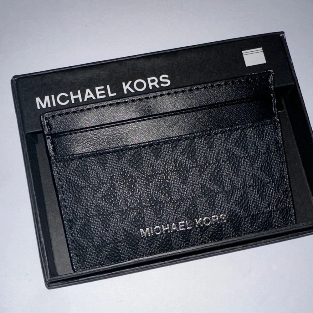 Michael Kors Signature Black Card Holder